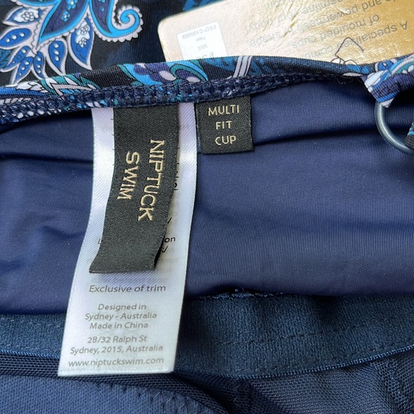 Nip and Tuck Paisley One Piece Swim Suit. NWT - Picture 7 of 13